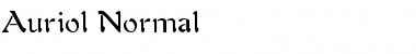 Auriol Normal Font
