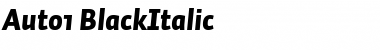 Auto 1 Black Italic Font