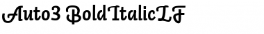 Auto 3 Bold Italic LF Font