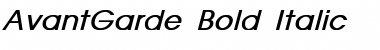 AvantGarde Bold Italic Font
