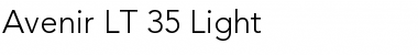 Download Avenir LT 35 Light Font