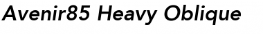Avenir85-Heavy Font