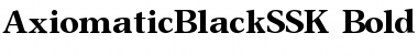 AxiomaticBlackSSK Font