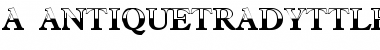 a_AntiqueTradyTtlB&W Regular Font