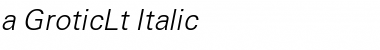 a_GroticLt Italic Font