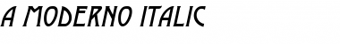 a_Moderno Italic Font