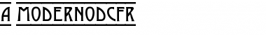 a_ModernoDcFr Regular Font