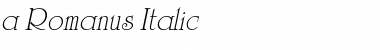 a_Romanus Italic Font