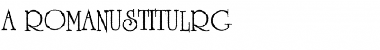 a_RomanusTitulRg Regular Font