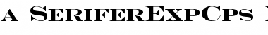 a_SeriferExpCps Bold Font
