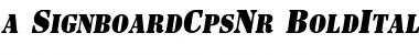 a_SignboardCpsNr Font