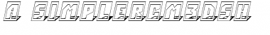 a_SimplerCm3DSh Demi Font