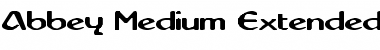 Abbey-Medium Extended Font
