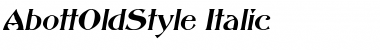 AbottOldStyle Italic Font
