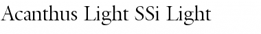 Acanthus Light SSi Light Font