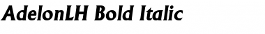 AdelonLH Bold Italic Font