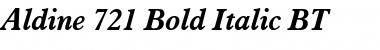 Aldine721 BT Bold Italic