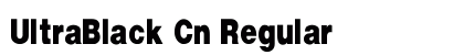 UltraBlack Cn Regular font free download