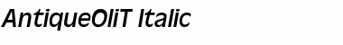 AntiqueOliT Italic Font