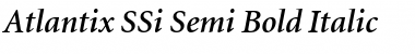 Atlantix SSi Semi Bold Italic Font