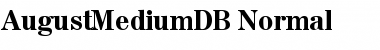 AugustMediumDB Normal Font
