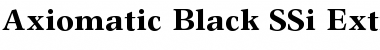 Axiomatic Black SSi Extra Bold Font