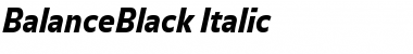 BalanceBlack Italic