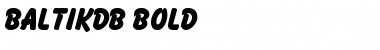 BaltikDB Bold Font