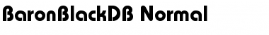BaronBlackDB Normal Font