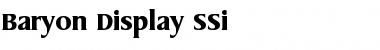 Download Baryon Display SSi Font