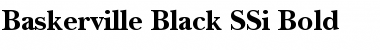 Baskerville Black SSi Bold Font