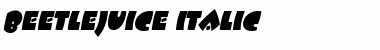 Beetlejuice Italic Font