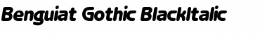 Benguiat_Gothic-BlackItalic Font