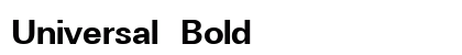 Universal Bold Preview