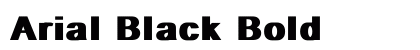 Arial Black Bold