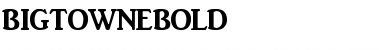 BigtowneBold Regular Font