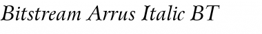 Arrus BT Italic Font
