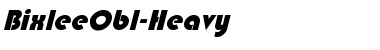 Download BixleeObl-Heavy Font