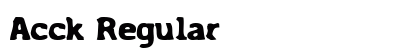 Acck Regular