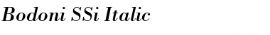 Bodoni SSi Italic Font