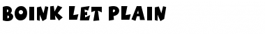 Boink LET Plain Font