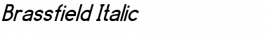 Brassfield Italic Font