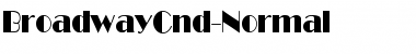BroadwayCnd-Normal Regular Font