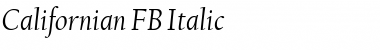 Californian FB Italic Font