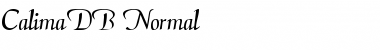 CalimaDB Normal Font