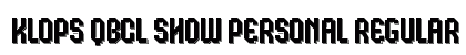 Klops Qbcl Shdw Personal Regular font free download