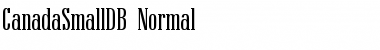 CanadaSmallDB Normal Font