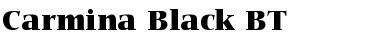 Carmina Blk BT Black Font