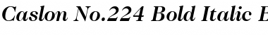Caslon224 Bk BT Bold Italic Font