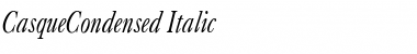 CasqueCondensed Italic Font